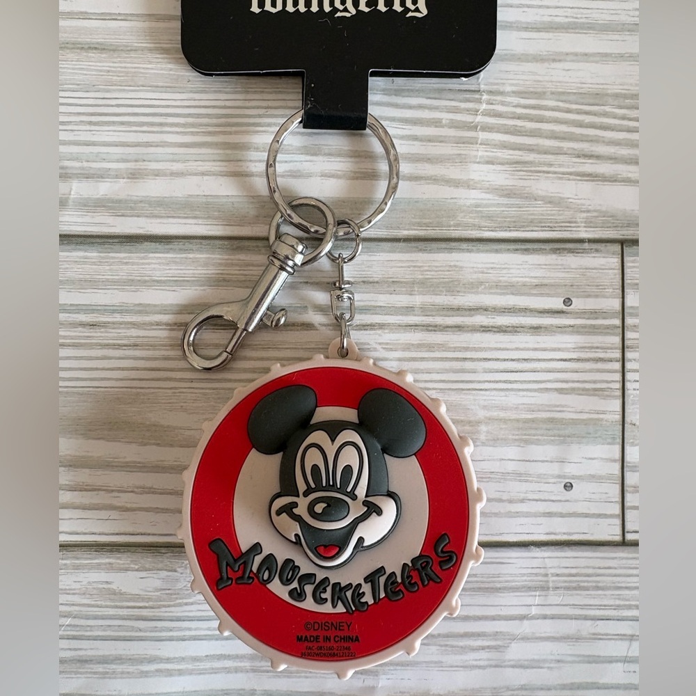 ❤️Loungefly Disney 100th Mouseketeer Drum 3D Molded Keychain
